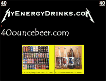 Tablet Screenshot of 40ouncebeer.com